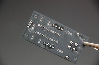 rechteckiger Hex-Pummer: IC-Sockel vorbereiten