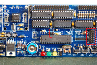 Infrarot-Fernbedieungen: Anschluß an das NachBau_V03-Board