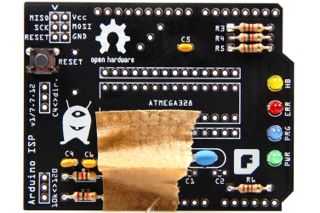 Arduino-ISP: Pinnheader befestigen