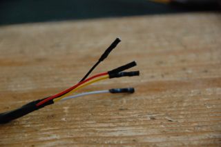 Liquid-Clock: Stecker einschrumpfen