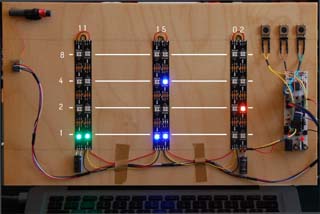 Neo-Binary-Clock: Vorbereitung der NeoPixel-Strips
