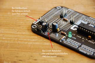 Pixi-Therm: Stromversorgung